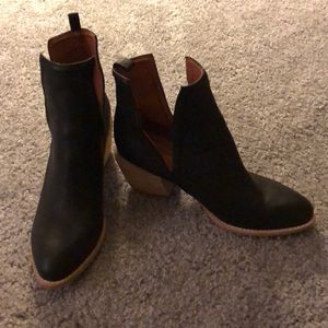 Jeffrey Campbell Oriley Black Leather Booties